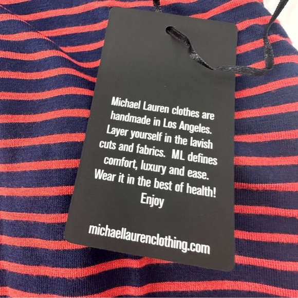 Revolve x Michael Lauren Cuba Short Sleeve Striped Mini T Shirt Dress XS New - Picture 11 of 14
